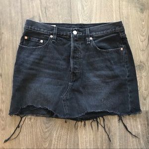 Levi’s Distressed Denim Skirt